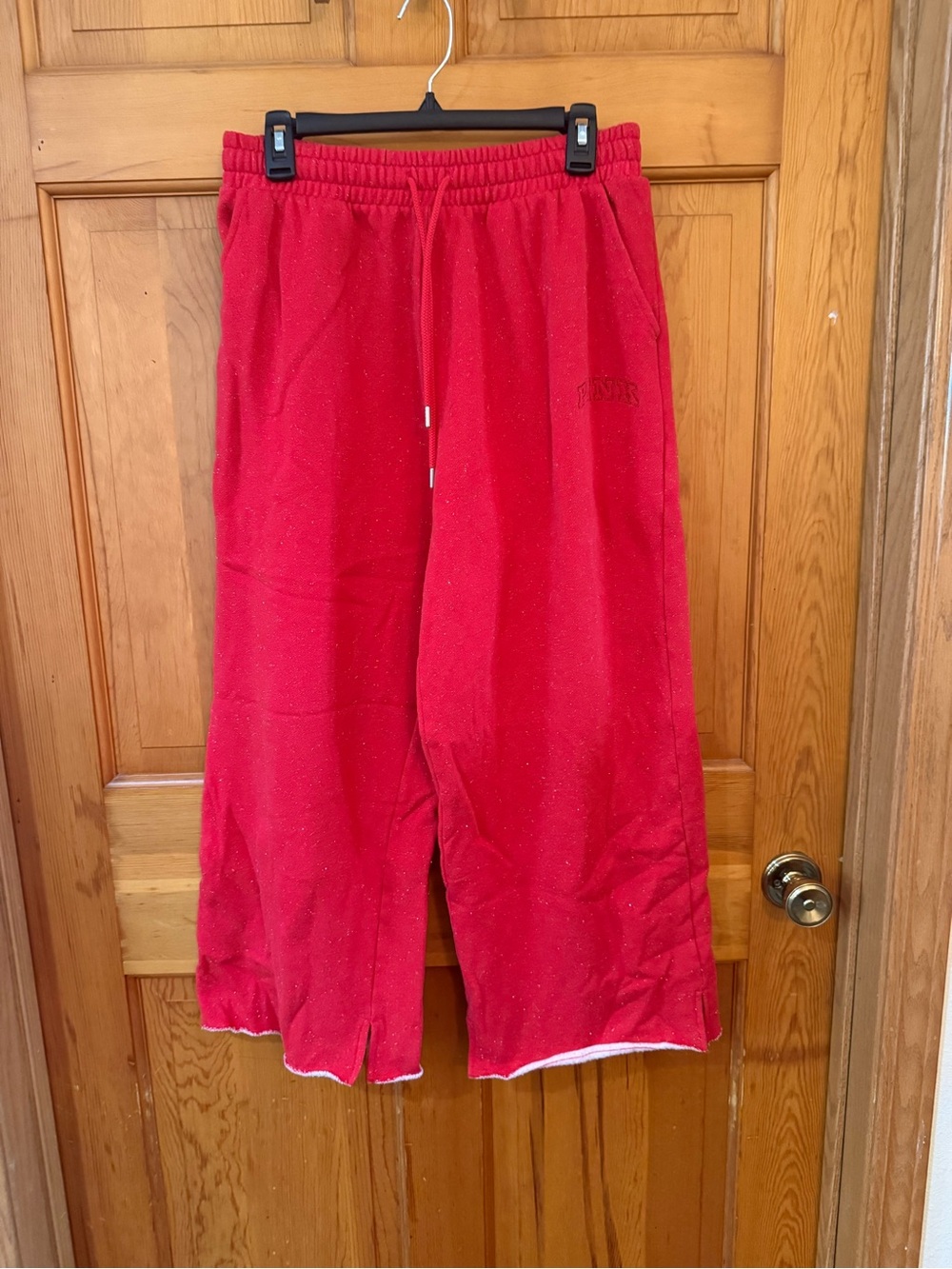 PINK Victoria's Secret Kids Red Drawstring Sweatpants